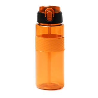 ZONDA - RPET bottle with a straw and a push-button cap