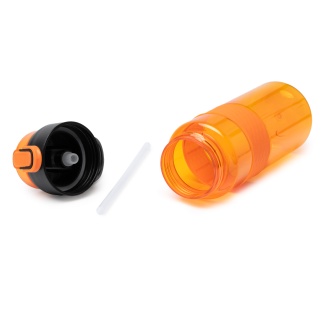 ZONDA - RPET bottle with a straw and a push-button cap