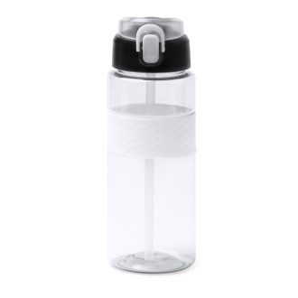 ZONDA - RPET bottle with a straw and a push-button cap