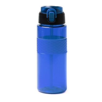 ZONDA - RPET bottle with a straw and a push-button cap