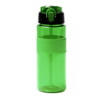 ZONDA - RPET bottle with a straw and a push-button cap