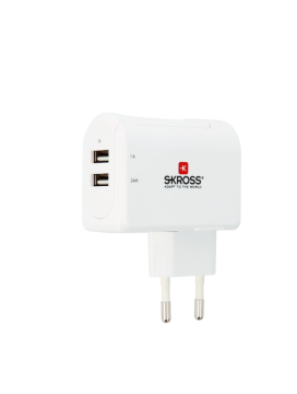 EU USB CHARGER 2 PORT - Ładowarka sieciowa - 2 porty