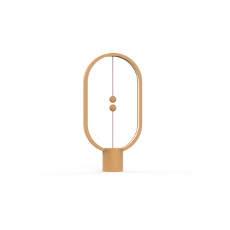 Heng Balance Lamp Ellipse Wood - Lampa z lewitującym włącznikiem