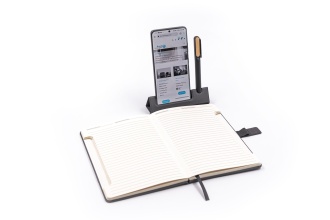 NOTY DELUXE - Notatnik A5 z długopisem i stojakiem do telefonu