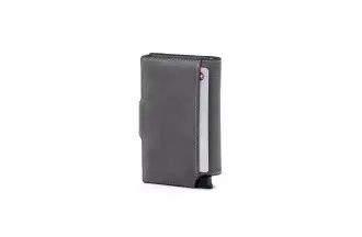 Wally Porto Vegan - Aluminiowy portfel RFID z wegańskim etui
