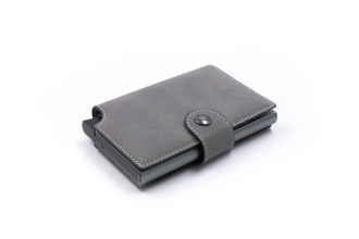 Wally Porto Vegan - Aluminiowy portfel RFID z wegańskim etui