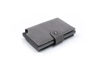 Wally Porto Vegan - Aluminiowy portfel RFID z wegańskim etui