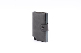 Wally Porto Vegan - Aluminiowy portfel RFID z wegańskim etui