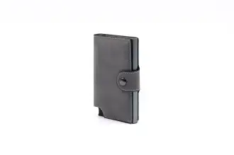 Wally Porto Vegan - Aluminiowy portfel RFID z wegańskim etui