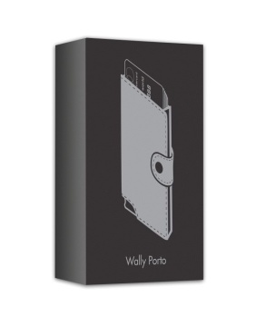 Wally Porto Vegan - Aluminiowy portfel RFID z wegańskim etui