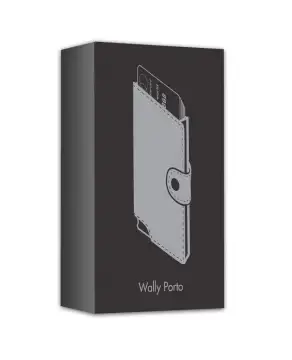 Wally Porto Vegan - Aluminiowy portfel RFID z wegańskim etui