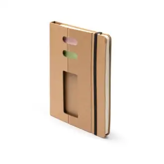 PANKI - Notatnik a5 z karteczkami samoprzylepnymi i z uchwytem na smartfon
