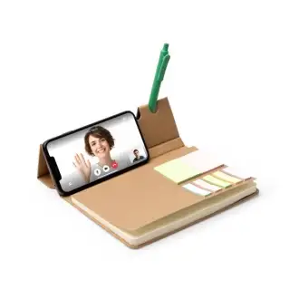 PANKI - Notatnik a5 z karteczkami samoprzylepnymi i z uchwytem na smartfon
