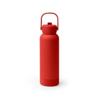 MIDGAR - Butelka termiczna ze stali nierdzewnej z recyklingu ze słomką i uchwytem, 730ml