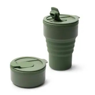 MOES - Składany kubek z silikonu i PP, 400ml