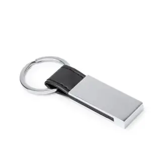 BOULER - Metalowy brelok z paskiem z PU