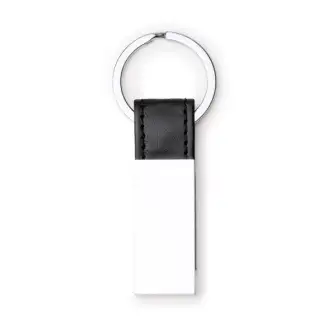 BOULER - Metalowy brelok z paskiem z PU