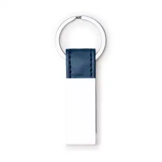 BOULER - Metalowy brelok z paskiem z PU