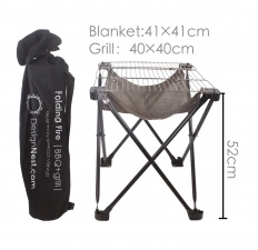 Folding fire BBQ - Składany grill ogrodowy