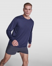 ESTORIL L/S - Sportowa koszulka techniczna unisex z długim rękawem. Poliester z recyklingu, 125 g/m².