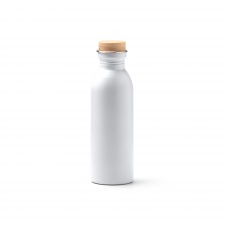 Levu - Butelka wykonana ze stali nierdzewnej 304 pochodzącej z recyklingu o matowym wykończeniu z bambusową zakrętką. Pojemność: 650 ml. 