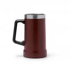 Ronin - Kubek z uchwytem ze stali nierdzewnej 304 pochodzącej z recyklingu, z podwójnymi ściankami o matowym wykonczeniu, pojemnośc 700ml.