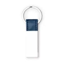 BOULER - Metalowy brelok z paskiem z PU