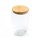 VERTUS - Szklanka 350 ml z bambusową pokrywką
